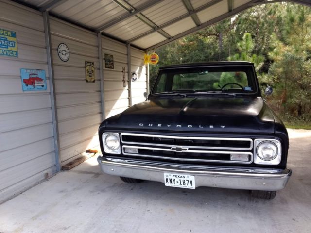 1968 Black Chevrolet C-10 Standard Cab Pickup