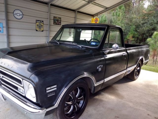 1968 Black Chevrolet C-10 Standard Cab Pickup