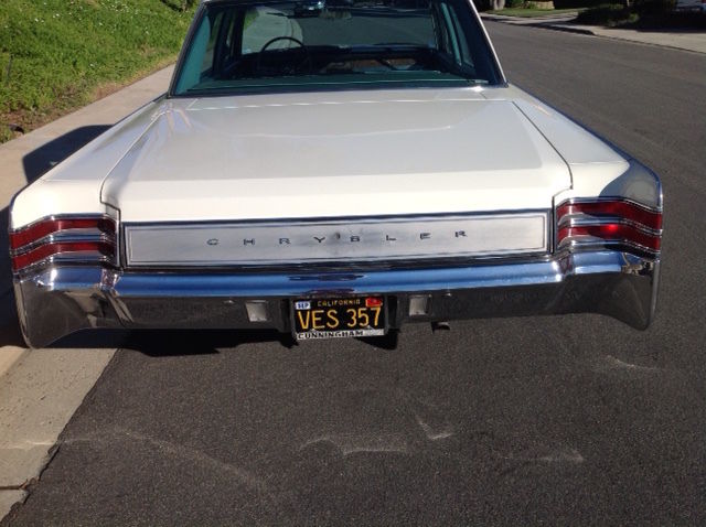 1967 White Chrysler New Yorker Sedan 4 door