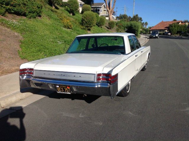 1967 White Chrysler New Yorker Sedan 4 door