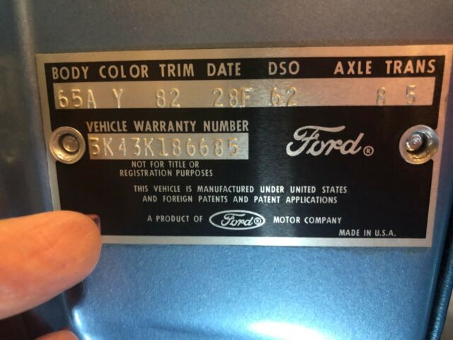 1963 Blue Ford Fairlane