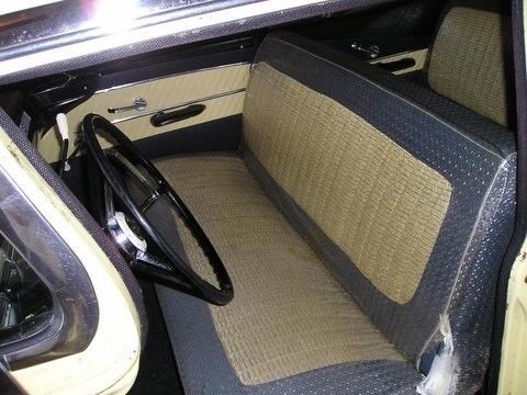 1958 Yellow Ford Fairlane Sedan