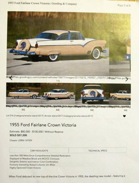 1955 Ford Crown Victoria Sedan