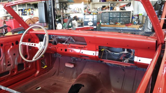 1966 Red Ford Fairlane Convertible