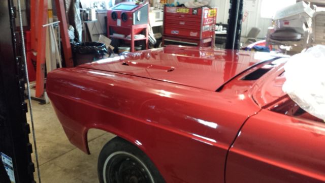 1966 Red Ford Fairlane Convertible