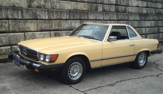 1981 Yellow Mercedes-Benz SL-Class Convertible