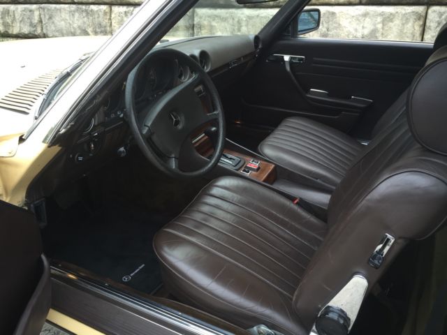 1981 Yellow Mercedes-Benz SL-Class Convertible