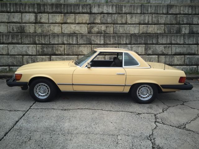 1981 Yellow Mercedes-Benz SL-Class Convertible