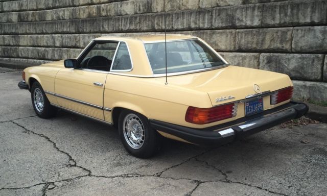 1981 Yellow Mercedes-Benz SL-Class Convertible