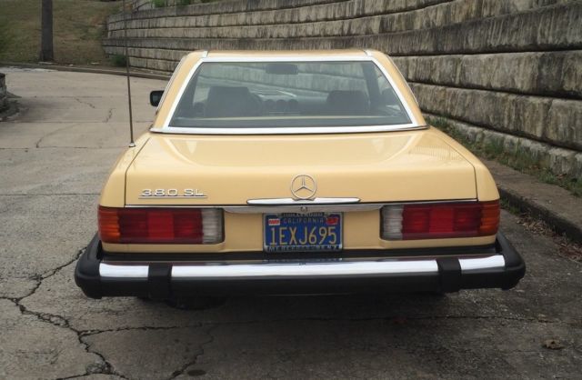 1981 Yellow Mercedes-Benz SL-Class Convertible