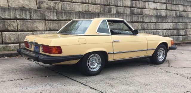 1981 Yellow Mercedes-Benz SL-Class Convertible