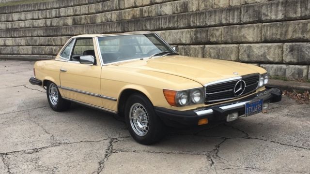 1981 Yellow Mercedes-Benz SL-Class Convertible