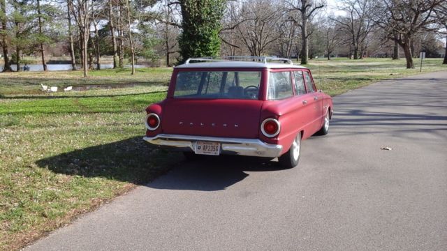 1963 Burgundy Ford Falcon Wagon
