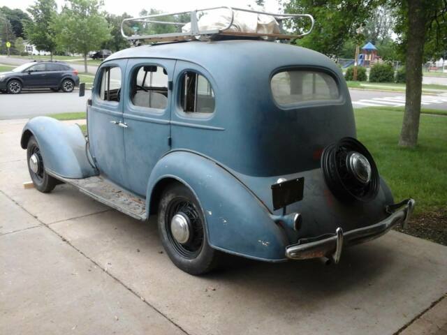 1936 Blue Chevrolet Master Deluxe Sedan
