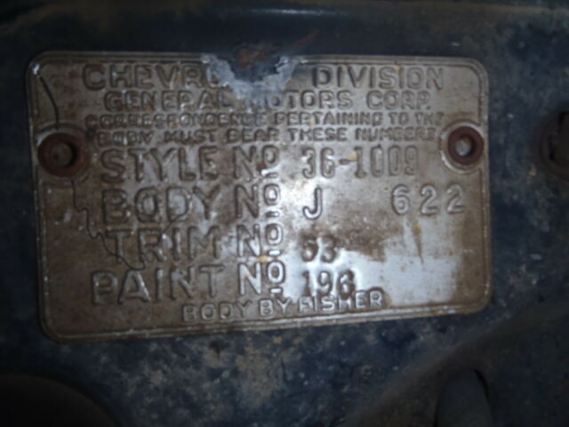 1936 Blue Chevrolet Master Deluxe Sedan