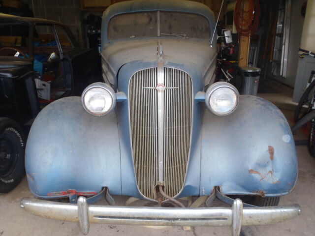 1936 Blue Chevrolet Master Deluxe Sedan