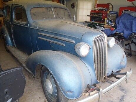 1936 Blue Chevrolet Master Deluxe Sedan
