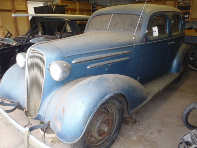 1936 Blue Chevrolet Master Deluxe Sedan