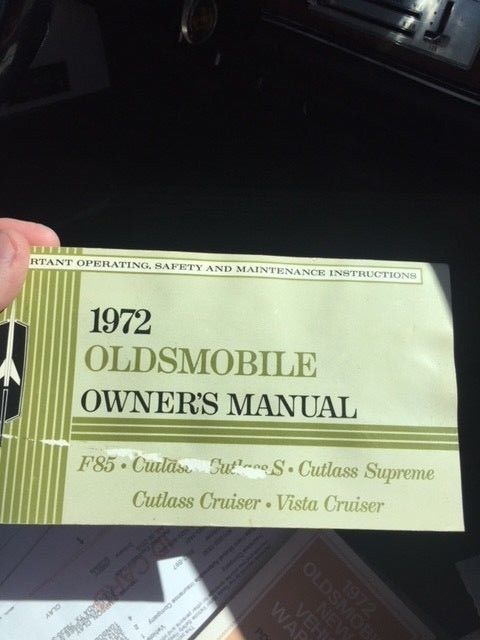 1972 red Oldsmobile Cutlass Convertible