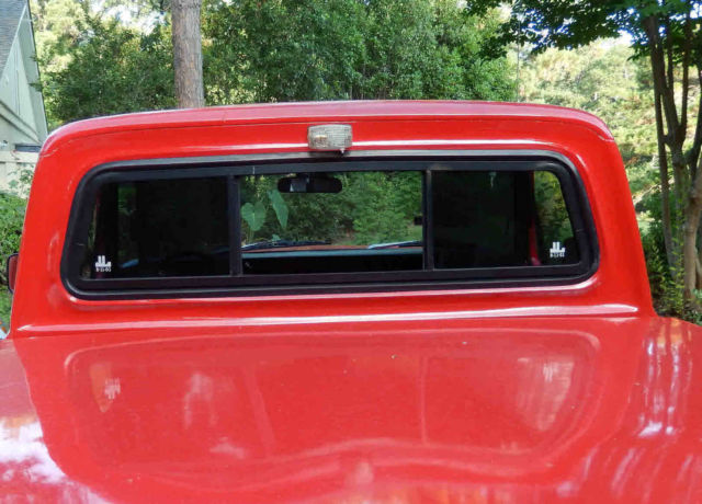 1970 Red with silver trim Ford F-100 Standard Cab Pickup