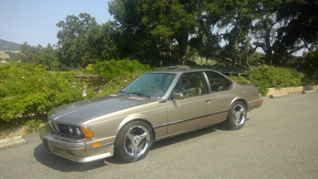 1987 platinum beige BMW 6-Series Coupe