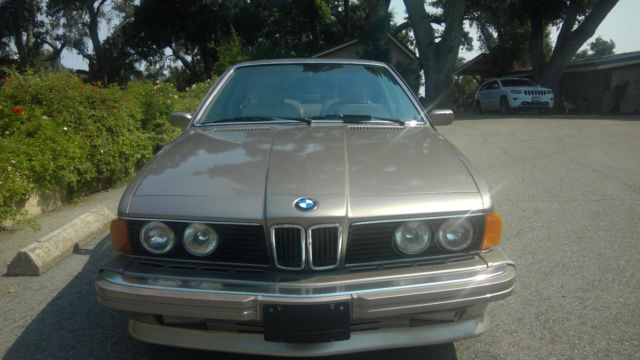 1987 platinum beige BMW 6-Series Coupe