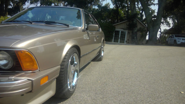 1987 platinum beige BMW 6-Series Coupe