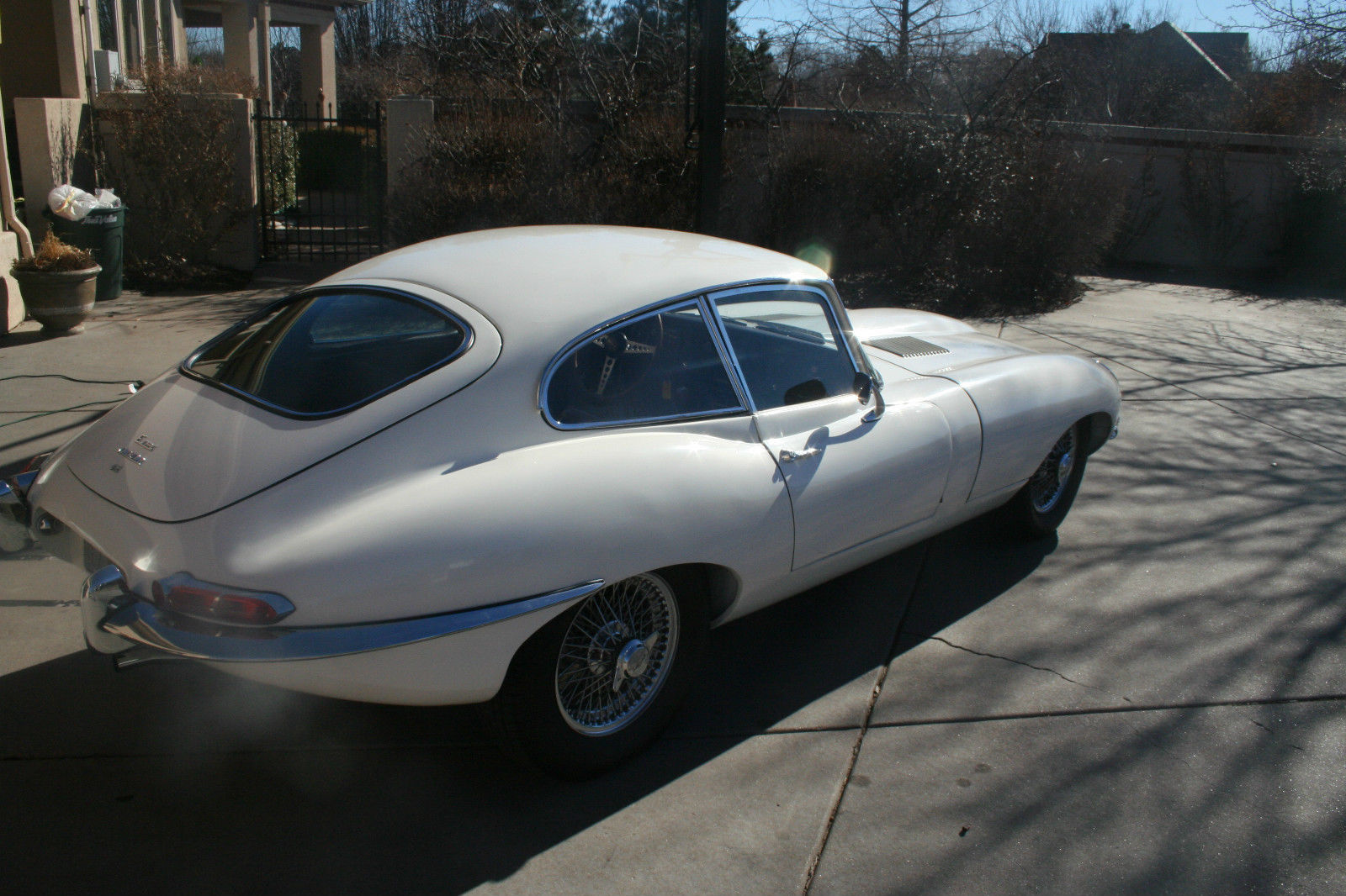 1968 White Jaguar E-Type Coupe