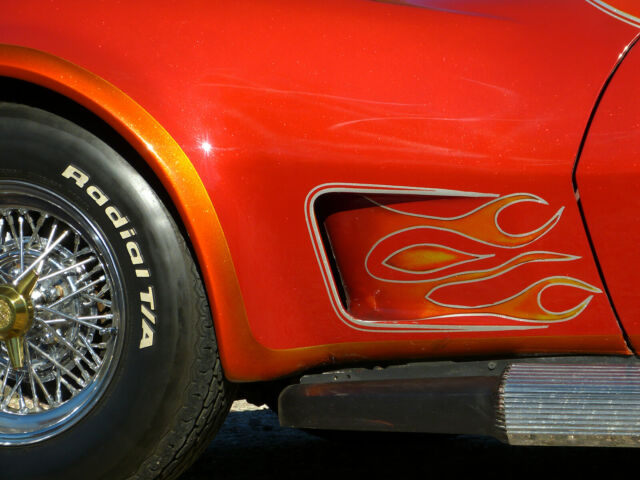 1968 Orange, Red, Yellow Chevrolet Corvette Coupe