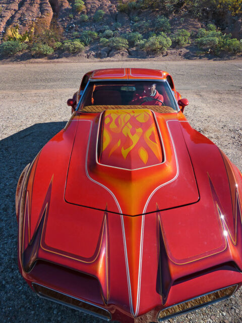 1968 Orange, Red, Yellow Chevrolet Corvette Coupe