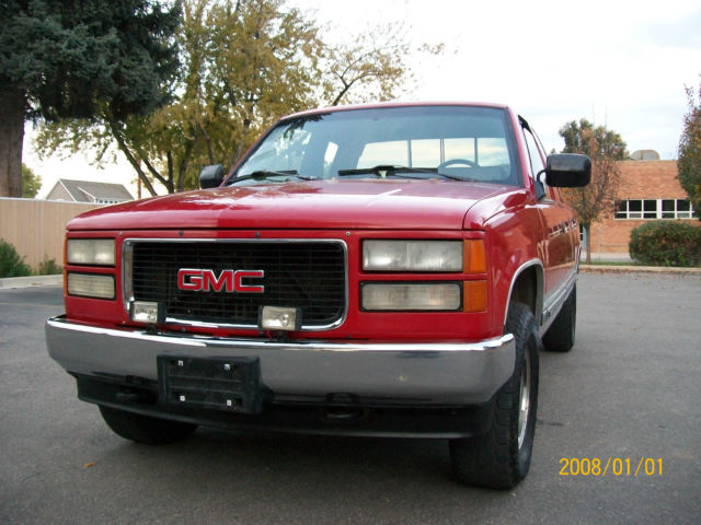 1994 Red GMC Sierra 1500 Extended Cab Pickup