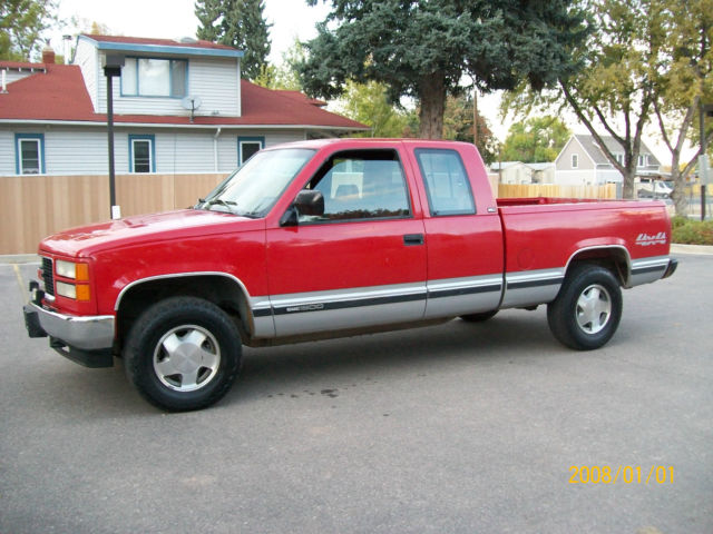 1994 Red GMC Sierra 1500 Extended Cab Pickup