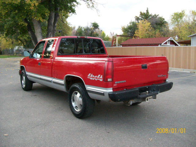 1994 Red GMC Sierra 1500 Extended Cab Pickup