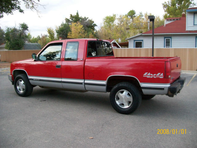 1994 Red GMC Sierra 1500 Extended Cab Pickup