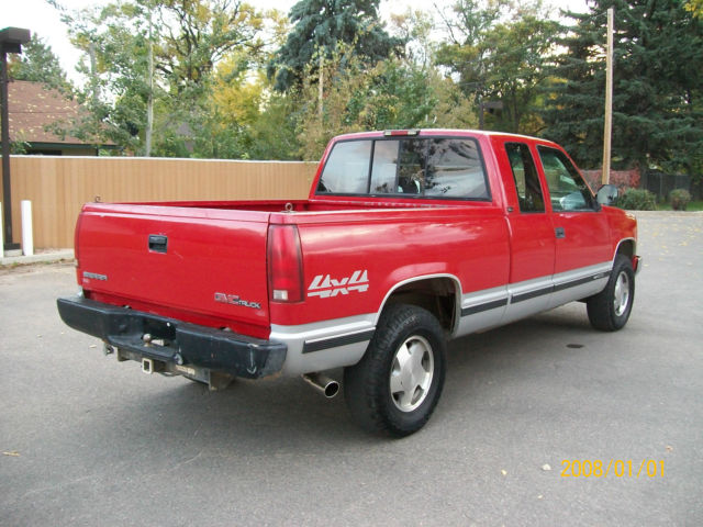 1994 Red GMC Sierra 1500 Extended Cab Pickup