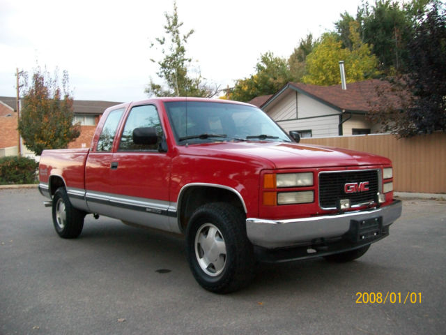 1994 Red GMC Sierra 1500 Extended Cab Pickup