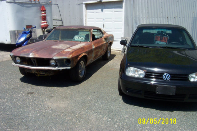 1969 Blue Ford Mustang Fastback