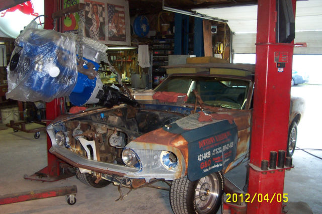 1969 Blue Ford Mustang Fastback