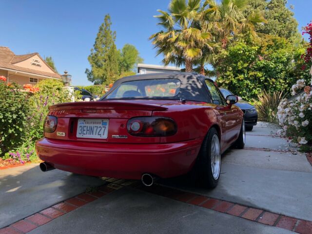 1993 Red Mazda MX-5 Miata Convertible