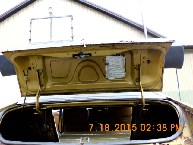 1972 Gold Ford Mustang Fastback