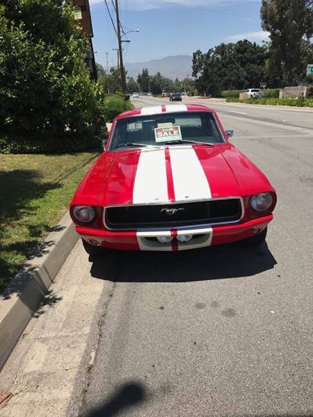 1967 Red with White Stripe Ford Mustang Coupe