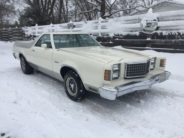 1979 white  Ford Ranchero Cab & Chassis