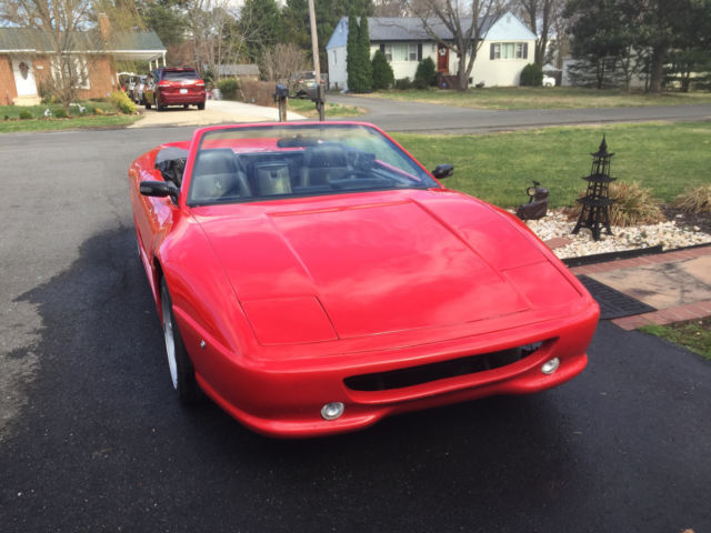 1986 Red Pontiac Fiero Convertible