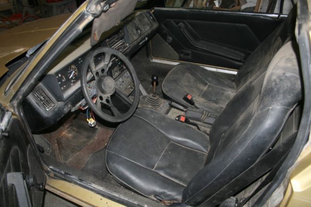 1980 Gold Fiat X-1/9 Coupe