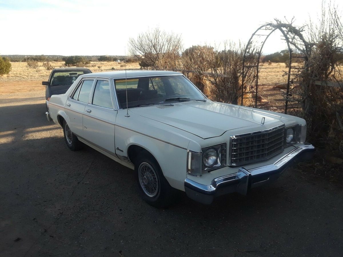 1976 White Ford Granada Sedan