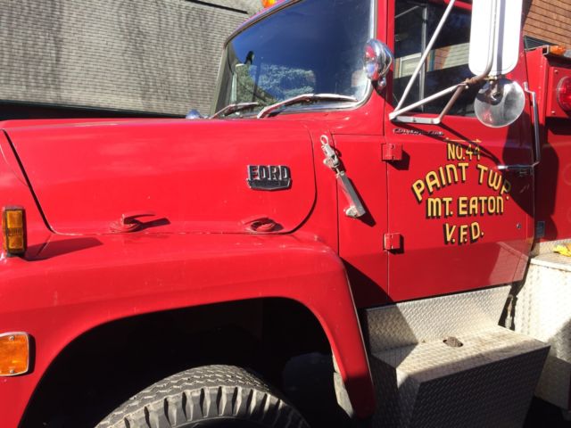 1981 RED Ford FIRE TRUCK FIRE TRUCK