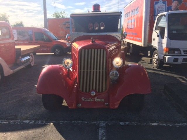 1934 red Dodge fire Truck