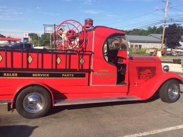 1934 red Dodge fire Truck