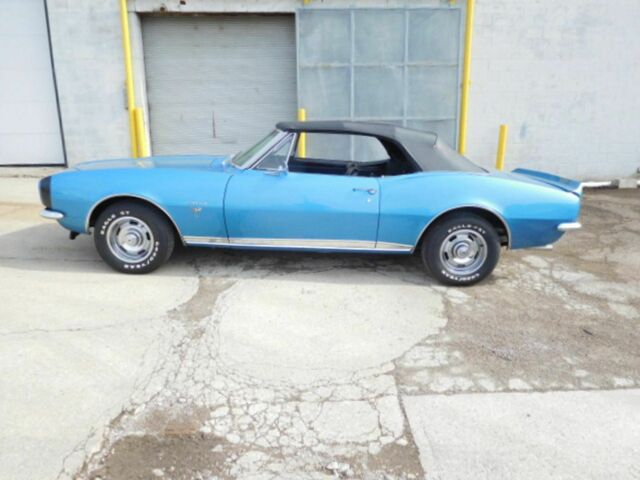 1967 Blue Chevrolet Camaro Convertible