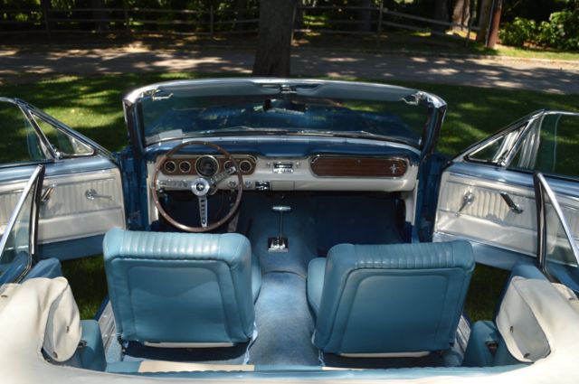 1965 Blue Ford Mustang Convertible